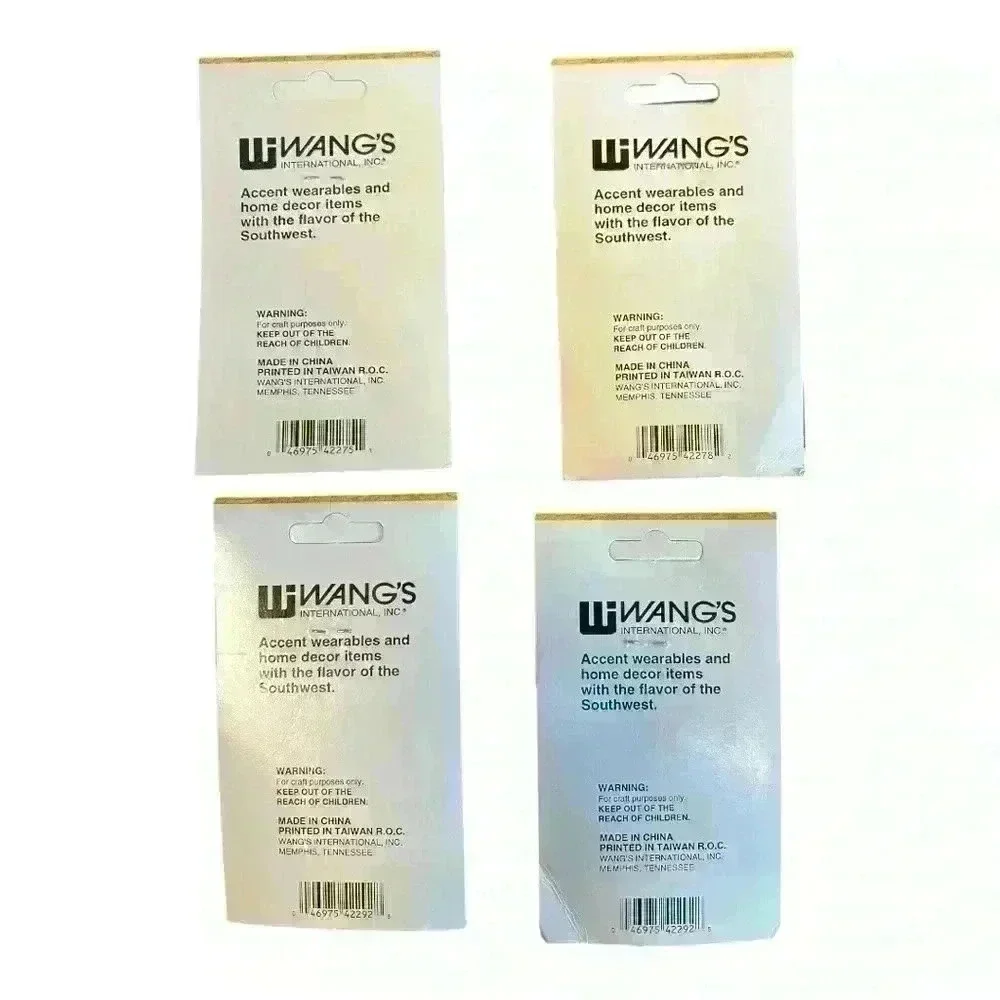 Lot of 5 Western Gear seed beads appliqué patches